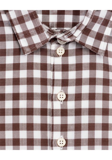 Camicia a quadretti MANUEL RITZ | MR4503MARRONE
